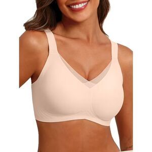 MINTREUS Womens Wireless Seamless Bra Comfortable Supportive Push-Up 2XL NEW